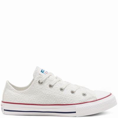 Converse Little Miss Chuck Taylor All Star - Lasten Tennarit - Valkoinen/TummanPunainen